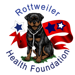 Rottweiler Health Foundation Patriotic Logo